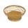 Double Layer Bamboo Fruit Basket in Light Yellow