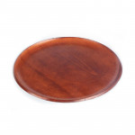 Natural Bamboo Raw Lacquer Round Tea Tray