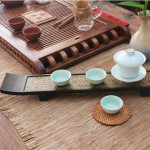 Rectangle Natural Bamboo Wooden Tea Tray
