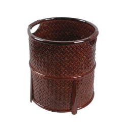 Natural Round Shape Bamboo Towel Baskets