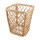 Natural Bamboo Hand Crafted Towel Basket in Square