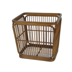 Multi String Bamboo Towel Basket