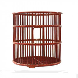 Natural Bamboo Cylindrical Weaved Towel Basket