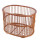 Oval Weaved Bamboo Towel Basket