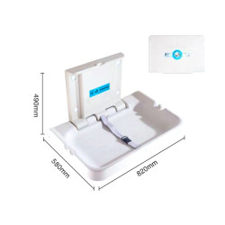 Folding Anti Bacterial Protection Public Commercial Washroom PP Diaper Baby Changing Station 1pcs pack