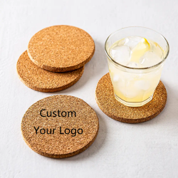 Custom Eco-Friendly Cork Coasters for Hotels & Bars – Personalized Logo Printing, Sustainable Round Square Bar Coasters