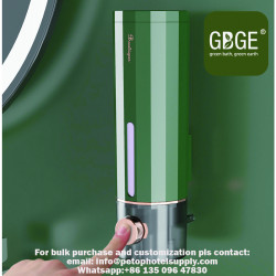 Wall Mounted Green Bathroom Soap Dispenser Push Type