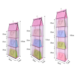 Multi-layer Washable Transparent Handbags Storage