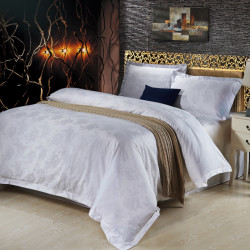 JOSHUA Cotton ​Bed Sheet Jacquard Peonies Pattern 300TC 10pcs pack