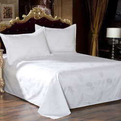 JOSHUA Cotton ​Bed Sheets Jacquard Feathers Pattern 300TC 10pcs pack