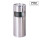 Round Satin finish stainless steel Ash bin 1pc pack