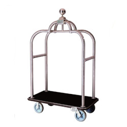 Deluxe Stainless Steel Apple Luggage Cart 1pcs pack