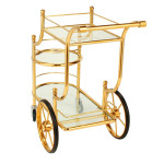 European Classic Quality Titanium Beverage Service Cart 1pc pack