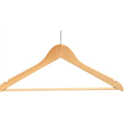 Anti Stolen Wooden Male Hanger 24pcs pack