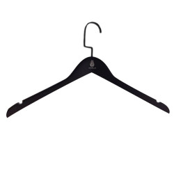 Black Wooden Suit Hanger 50pcs pack