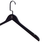 Black Wooden Suit Hanger 50pcs pack