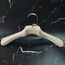 Premium Faux Leather Wrapped Hangers for Suits, Coats, Jackets, Pants in Hotels