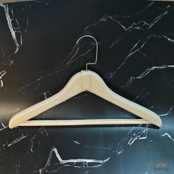 Luxury Leather Wrapped Skirt Hangers with Bar for Hotel Guest Rooms