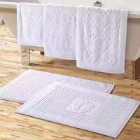 5 Star Hotel Cotton Floor Towel Bath Mat with Feet Pattern 50pcs pack