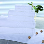 16s Bright Sateen Combed Cotton Quard Bath Towel 150pcs pack