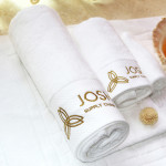 16S Dobby Jacquard Comb Cotton Bath Towel 40pcs pack