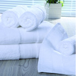 Star Hotel 16S Cotton Dobby Jacquard Bath Towel 40pcs pack