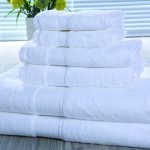 Star Hotel 16S Cotton Dobby Jacquard Bath Towel 40pcs pack