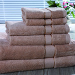 Star Hotel 16S Cotton Yarn Dyed Dobby Jacquard Bath Towel 40pcs pack