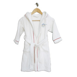 Luxury Velvet Hooded Bathrobe for Kids