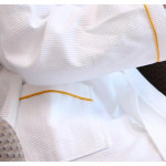 Cotton Waffle Bathrobe with Golden Trim 20pcs pack