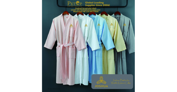 TowelSelections Accappatoio Uomo In Cotone, Modello Kimono Waffle, Leggero Per Spa E Bagno, Taglia Unica