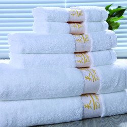 Star Hotel 16S Cotton Yarn Dyed Dobby Jacquard Hand Towel 150pcs pack