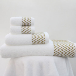 Yarn Dyed Sateen Hotel Towels Set