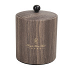 High Class Brown Wood Grain PU Leather Set