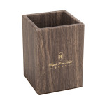 High Class Brown Wood Grain PU Leather Set