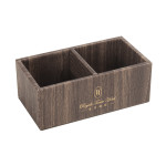 High Class Brown Wood Grain PU Leather Set