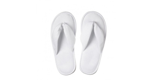 terry cloth flip flop slippers