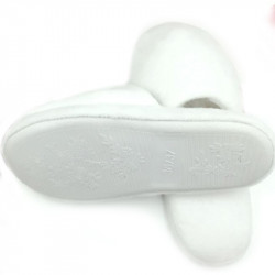 Super Soft White Flat Slippers