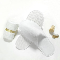 White Washable Hotel Slippers