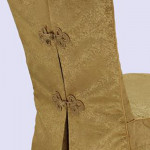 Chinese Banquet Pleated Jacquard Chair Cover