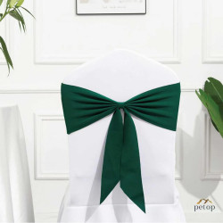 Minimalist Style Spandex Chair Sashes Ties Multi-color Options Universal Fit for Banquet Wedding Chairs