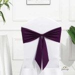 Minimalist Style Spandex Chair Sashes Ties Multi-color Options Universal Fit for Banquet Wedding Chairs Minimalist Style Spandex Chair Sashes Ties Multi-color Options Universal Fit for Banquet Wedding Chairs