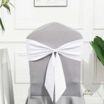 Minimalist Style Spandex Chair Sashes Ties Multi-color Options Universal Fit for Banquet Wedding Chairs Minimalist Style Spandex Chair Sashes Ties Multi-color Options Universal Fit for Banquet Wedding Chairs