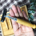 Natural Bamboo Razor Wooden Handle Men Women Shaving Razor