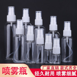 100ml Clear PET Empty Press Bottle Spray Sanitiser Bottle
