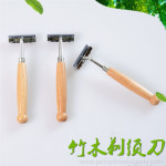 Natural Eco-friendly Bamboo Wood Razor Travel Household Wooden Handle Razor