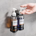 Wall-mounted Stainless Steel Hand Sanitizer Soap Dispenser with Pump Bottles
