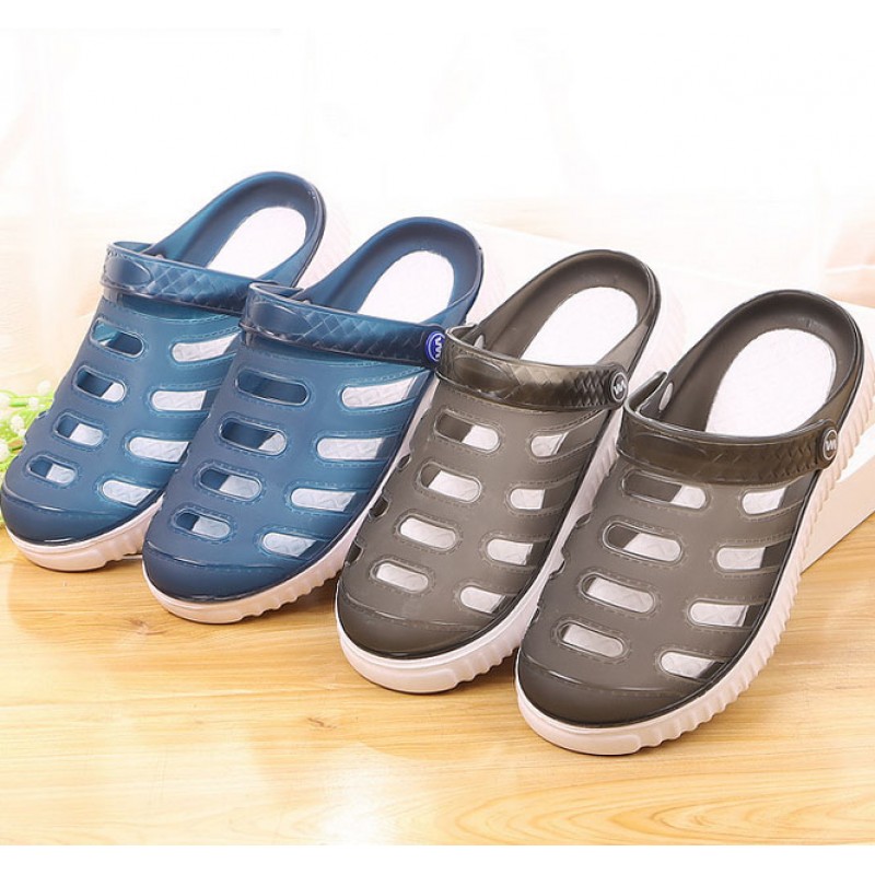 Plastic Slipper with Holes Light Gray Crocs Slipper Door Delivery | Petop Hotel Supply